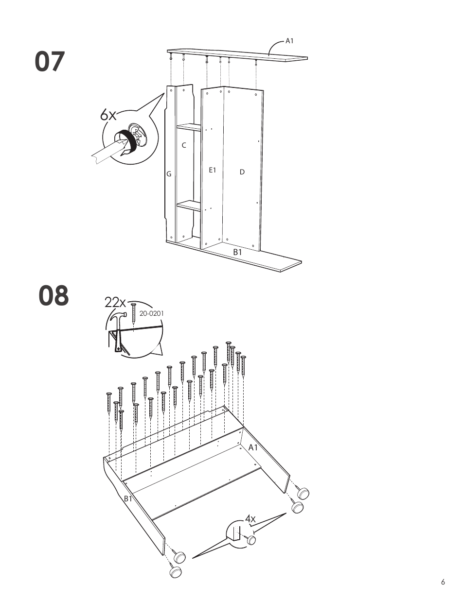 Nexera Dixon Collection - Twin Size Headboard (323817) User Manual | Page 6 / 9