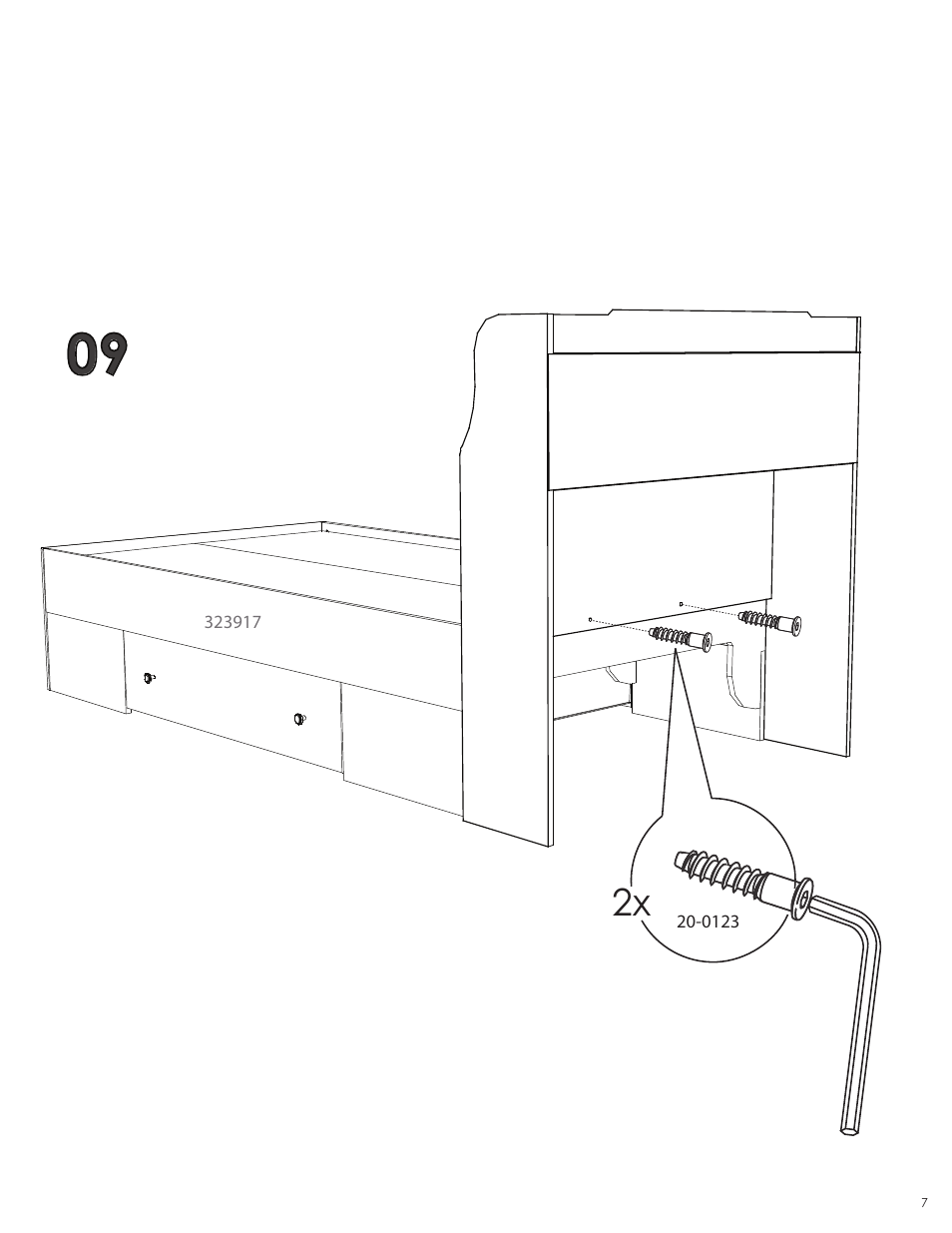 Nexera Dixon Collection - Twin Size Headboard (323817) User Manual | Page 7 / 9