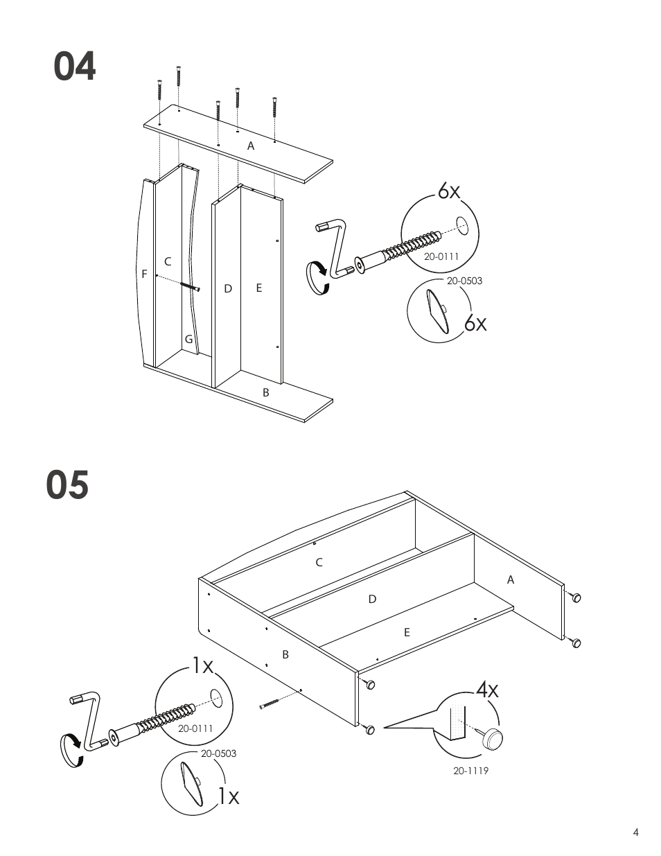 Nexera Vichy Collection - Twin Size Headboard (3638) User Manual | Page 4 / 8