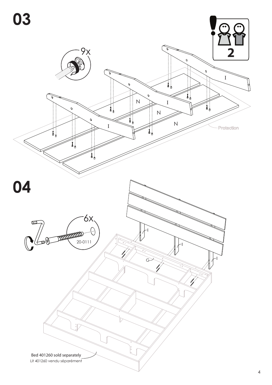 Nexera Nocce Collection - Queen Size Headboard (401259) User Manual | Page 4 / 5