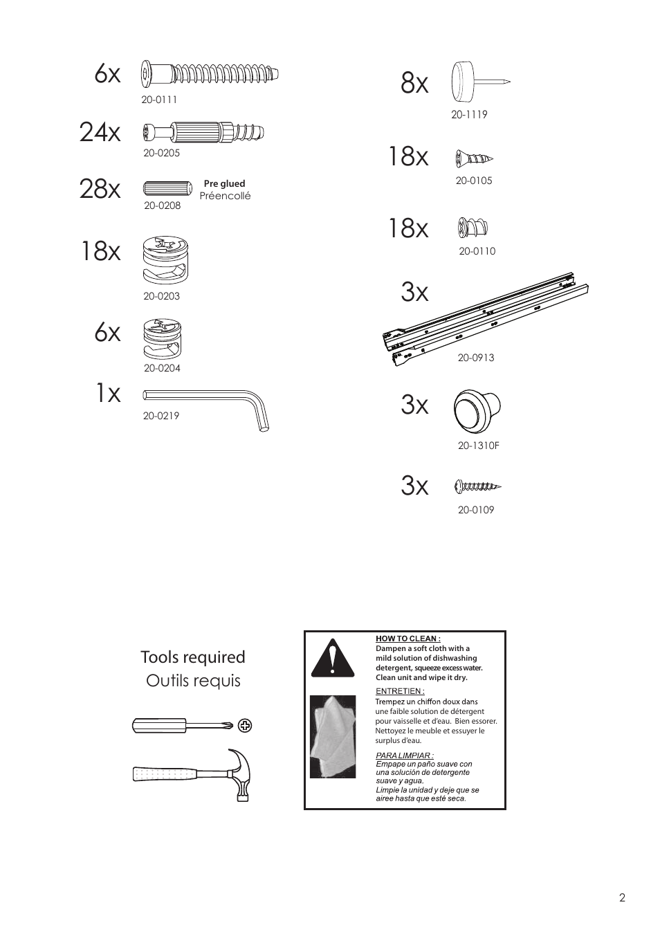 Nexera Alegria Collection - Twin Size Storage Bed (5600) User Manual | Page 2 / 10