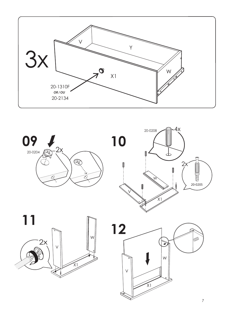 Nexera Alegria Collection - Twin Size Storage Bed (5600) User Manual | Page 7 / 10