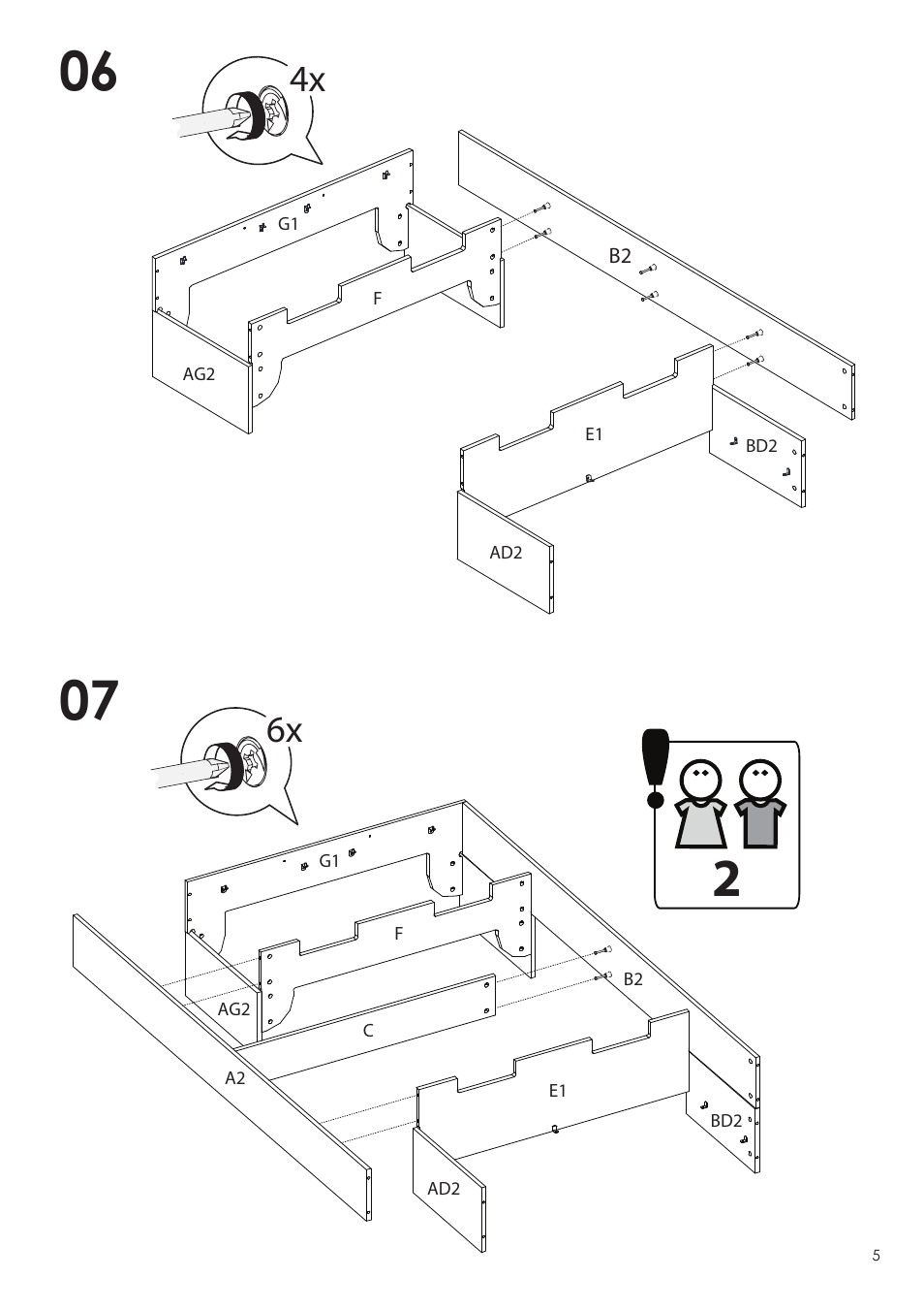 Nexera Dixie Collection - Twin Size Bed (313903) User Manual | Page 5 / 12