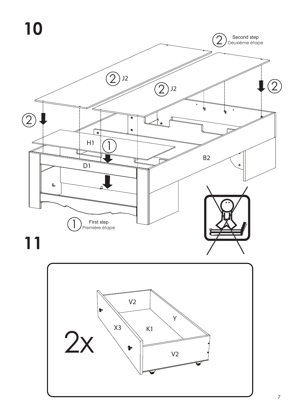 Nexera Dixie Collection - Twin Size Bed (313903) User Manual | Page 7 / 12
