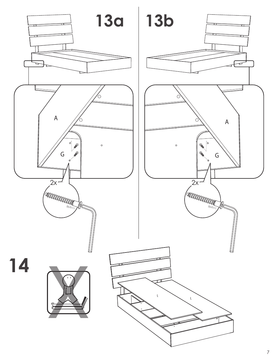 Nexera Nocce Collection - Twin Size Bed (401239) User Manual | Page 7 / 8