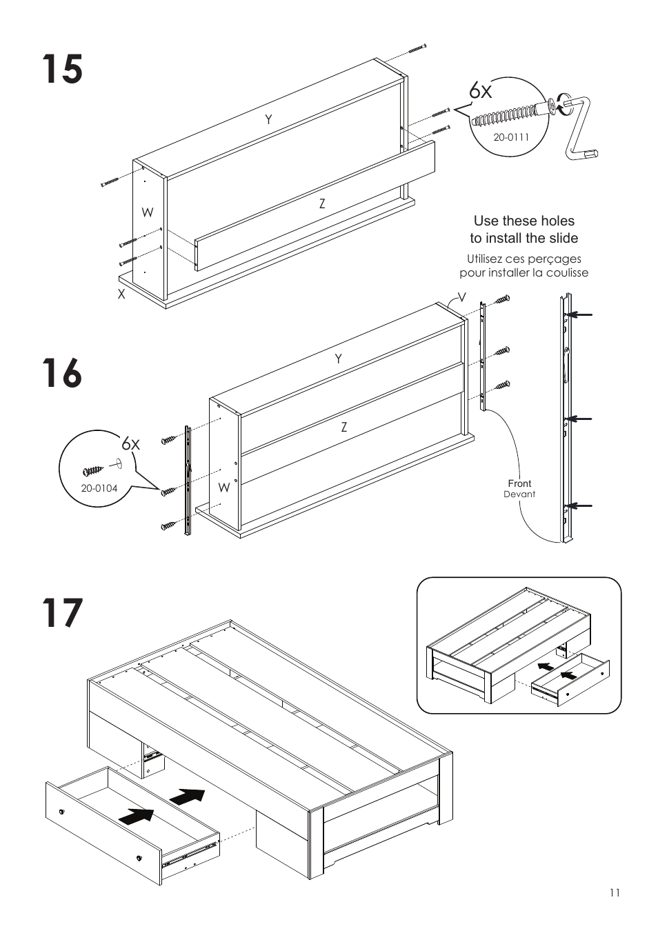 Nexera Dixon Collection - Twin Size Bed (327917) User Manual | Page 11 / 13