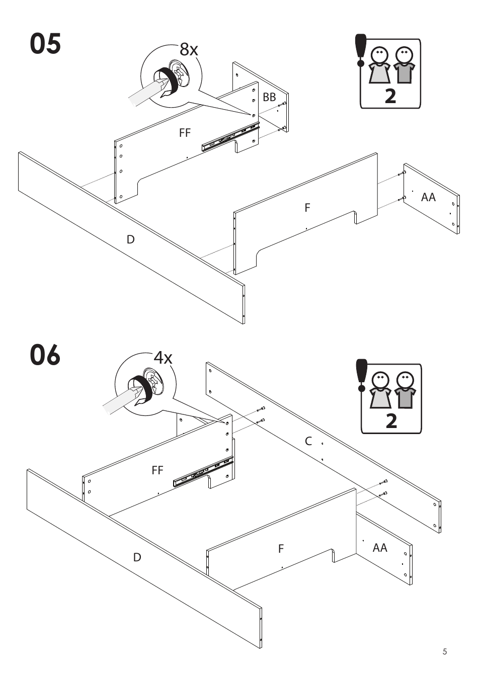 Nexera Dixon Collection - Twin Size Bed (327917) User Manual | Page 5 / 13