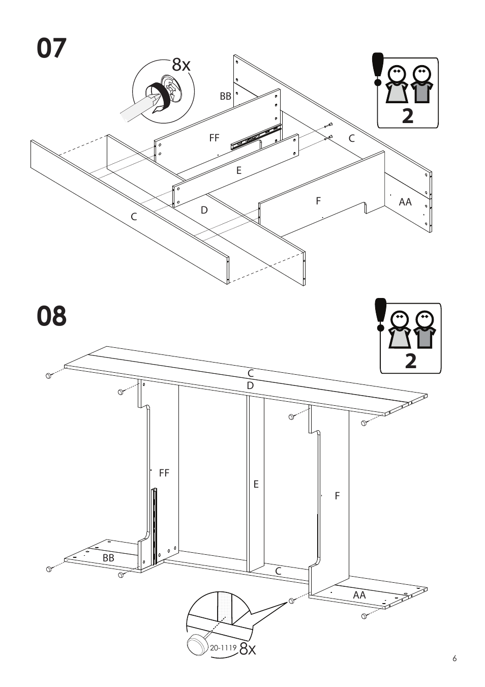 Nexera Dixon Collection - Twin Size Bed (327917) User Manual | Page 6 / 13
