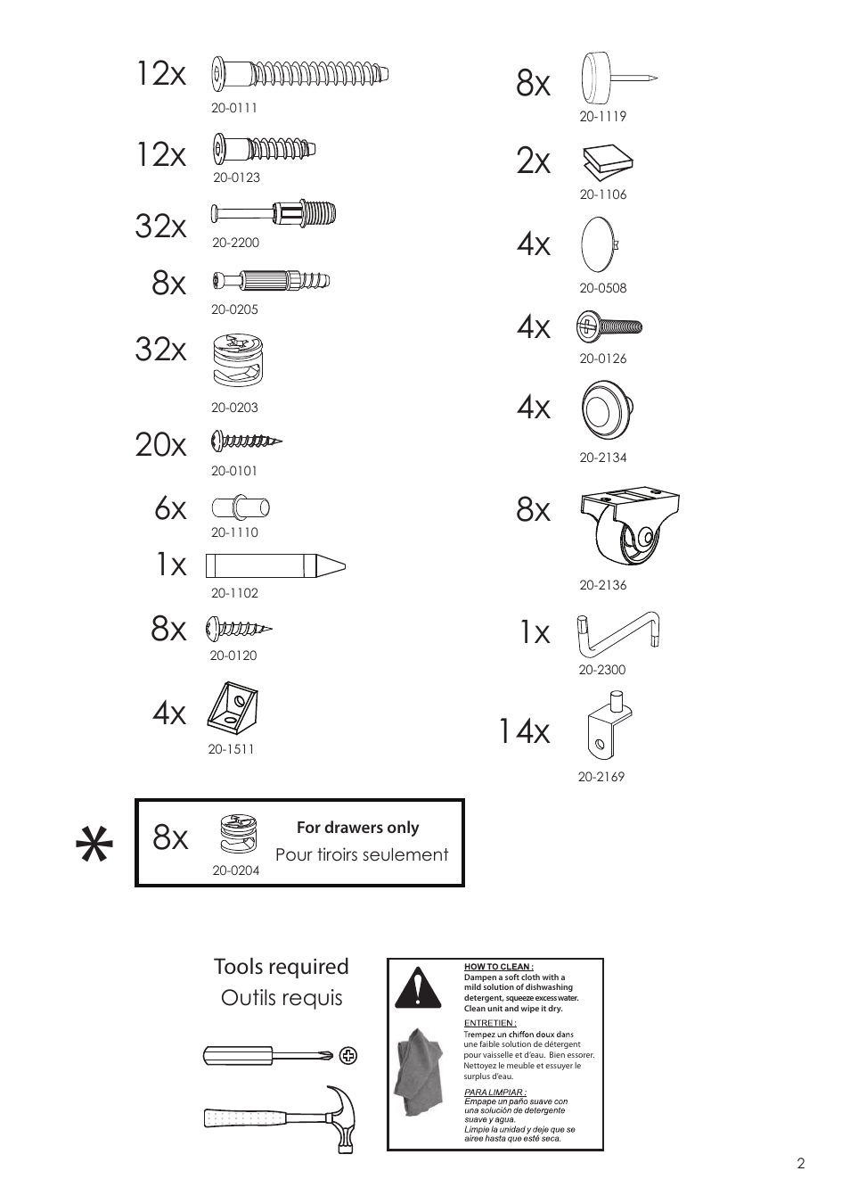 1x 32x | Nexera Dixon Collection - Twin Size Bed (323917) User Manual | Page 2 / 12
