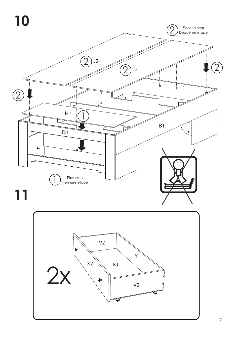 Nexera Dixon Collection - Twin Size Bed (323917) User Manual | Page 7 / 12