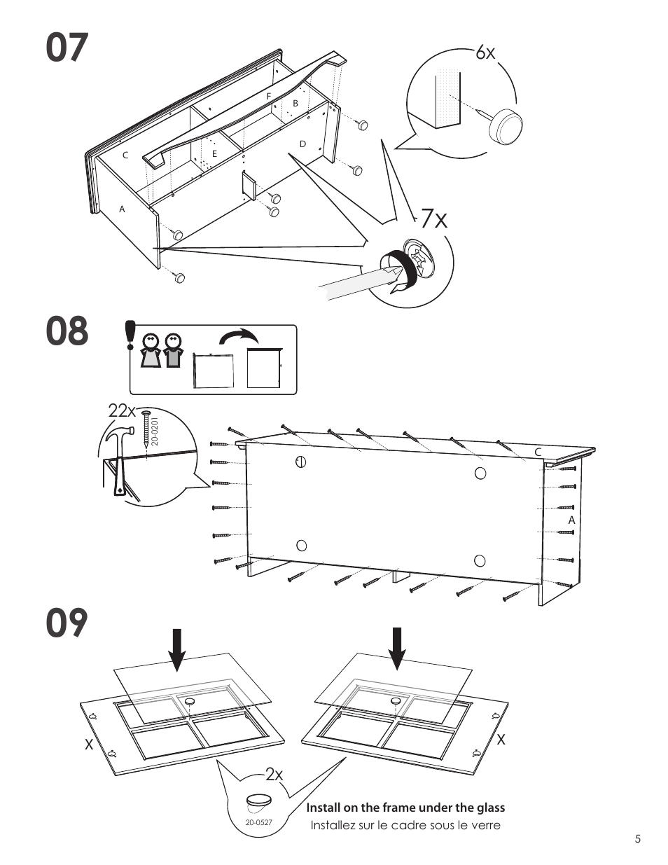 Nexera Pinnacle Collection - 56-inch TV Stand (100606) User Manual | Page 5 / 8