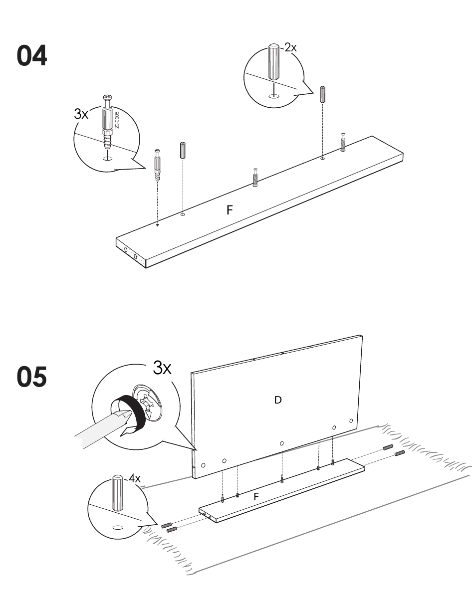 Nexera Pinnacle Collection - 40-inch TV Stand (100206) User Manual | Page 4 / 8