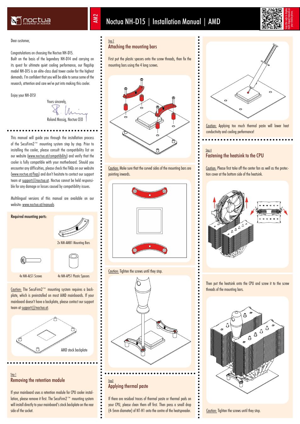 Noctua nh-d15 | installation manual | amd | Noctua NH-D15 User Manual | Page 5 / 6
