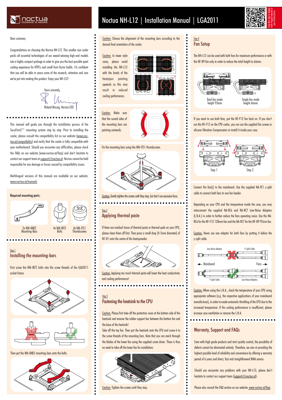 Noctua NH-L12 User Manual | 4 pages