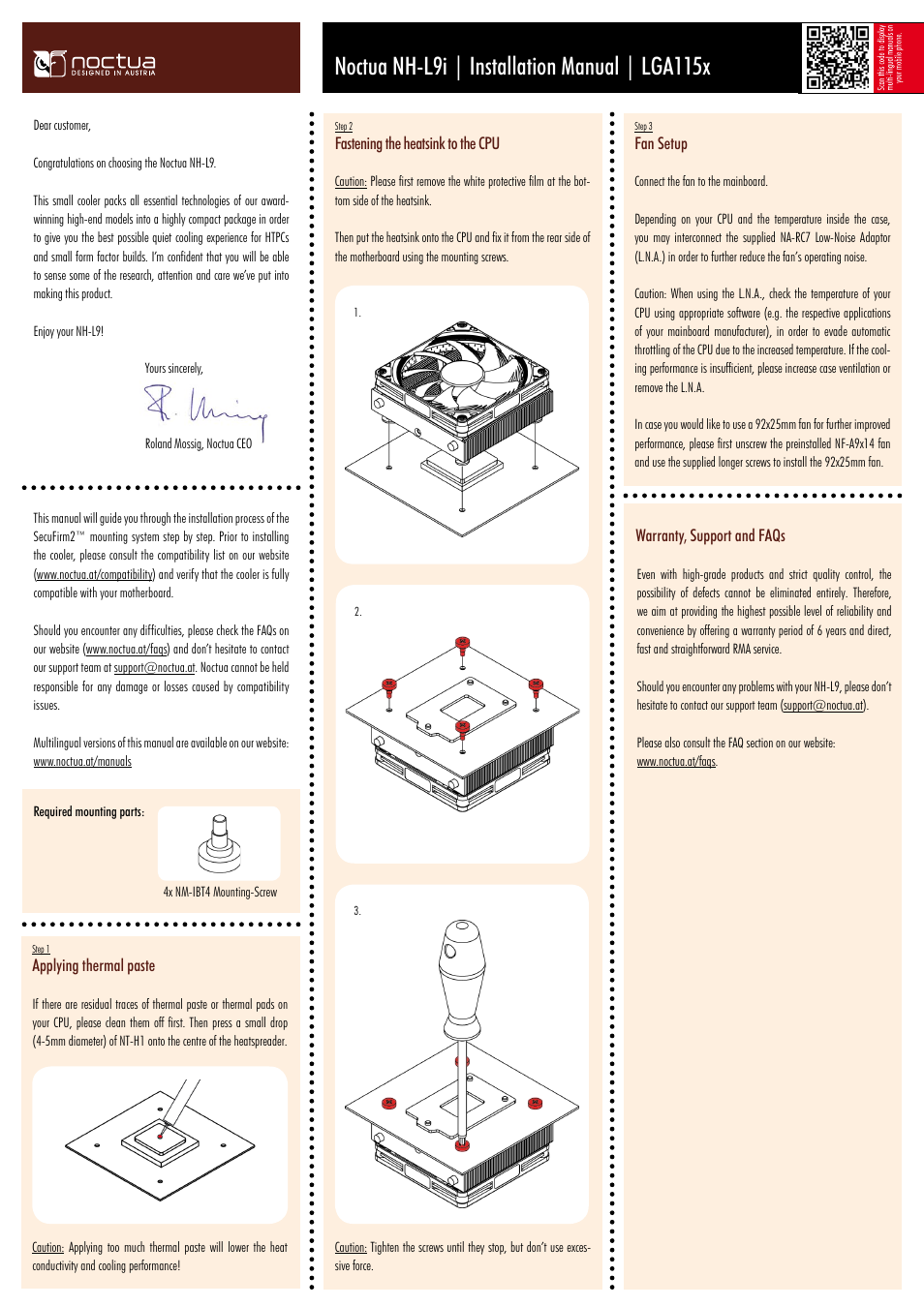 Noctua NH-L9i User Manual | 1 page