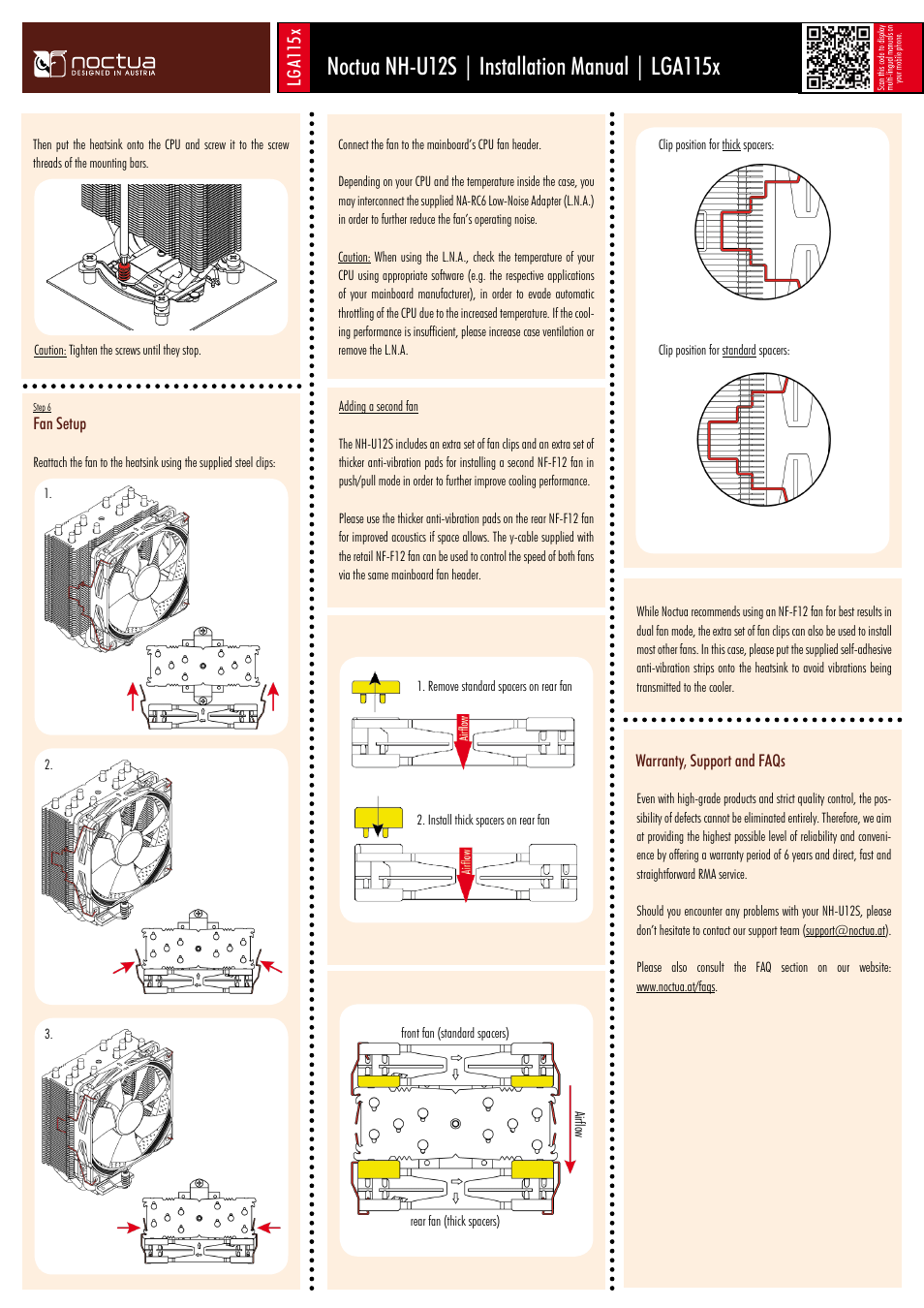 Lga115x | Noctua NH-U12S User Manual | Page 2 / 6