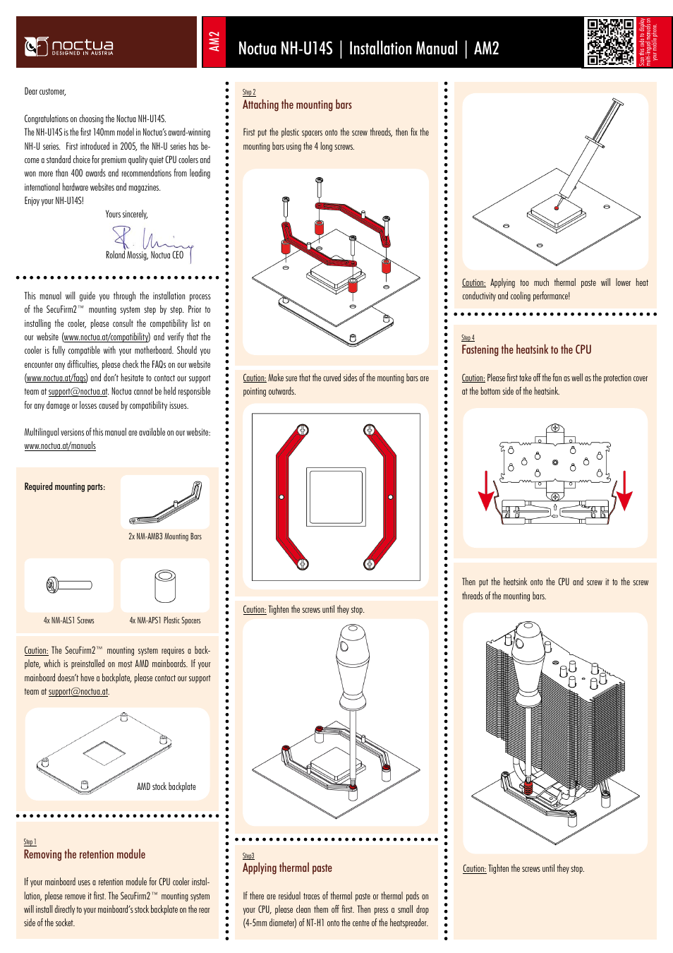 Noctua nh-u14s | installation manual | am2 | Noctua NH-U14S User Manual | Page 5 / 6