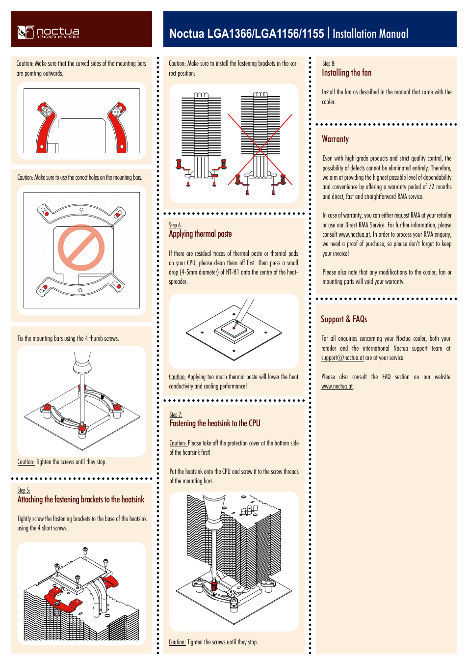 Noctua NM-I3 Mounting-Kit User Manual | Page 2 / 2