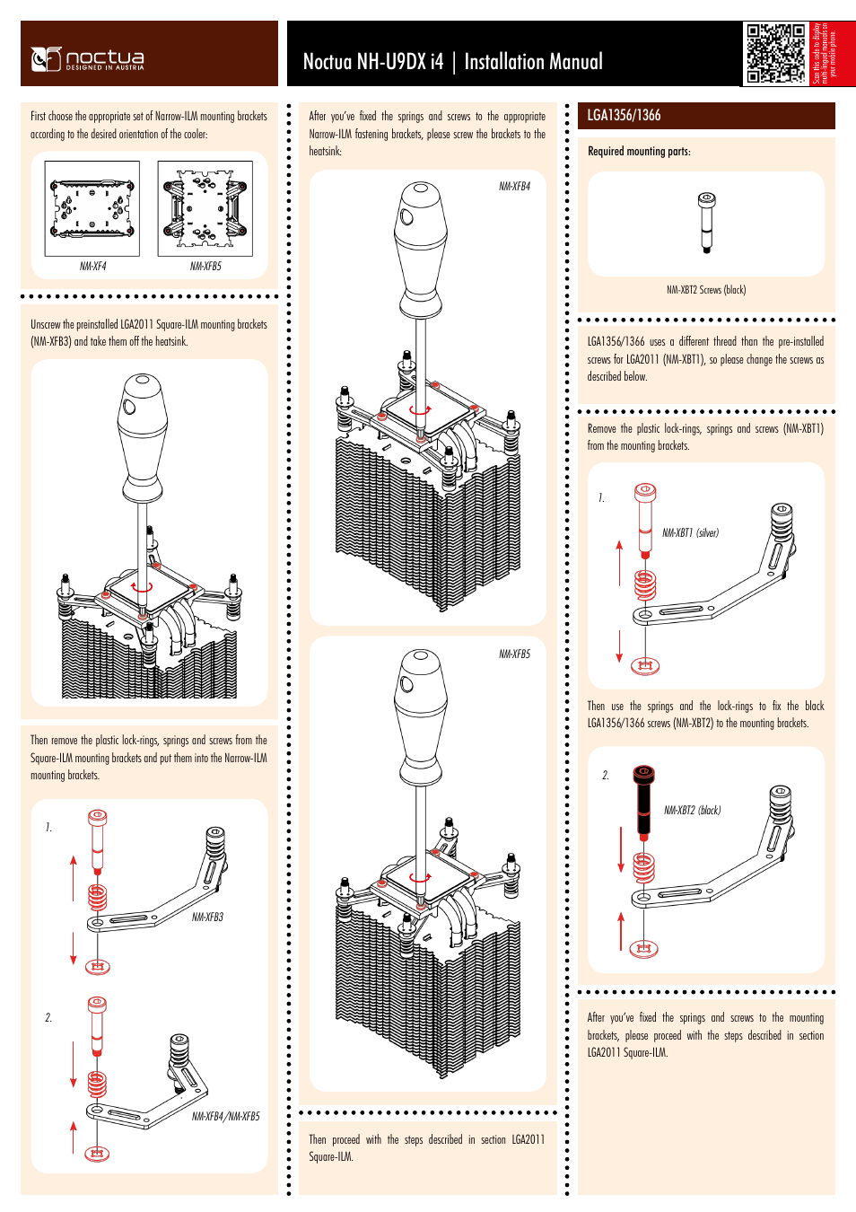 Noctua nh-u9dx i4 | installation manual | Noctua NH-U9DX i4 User Manual | Page 2 / 2