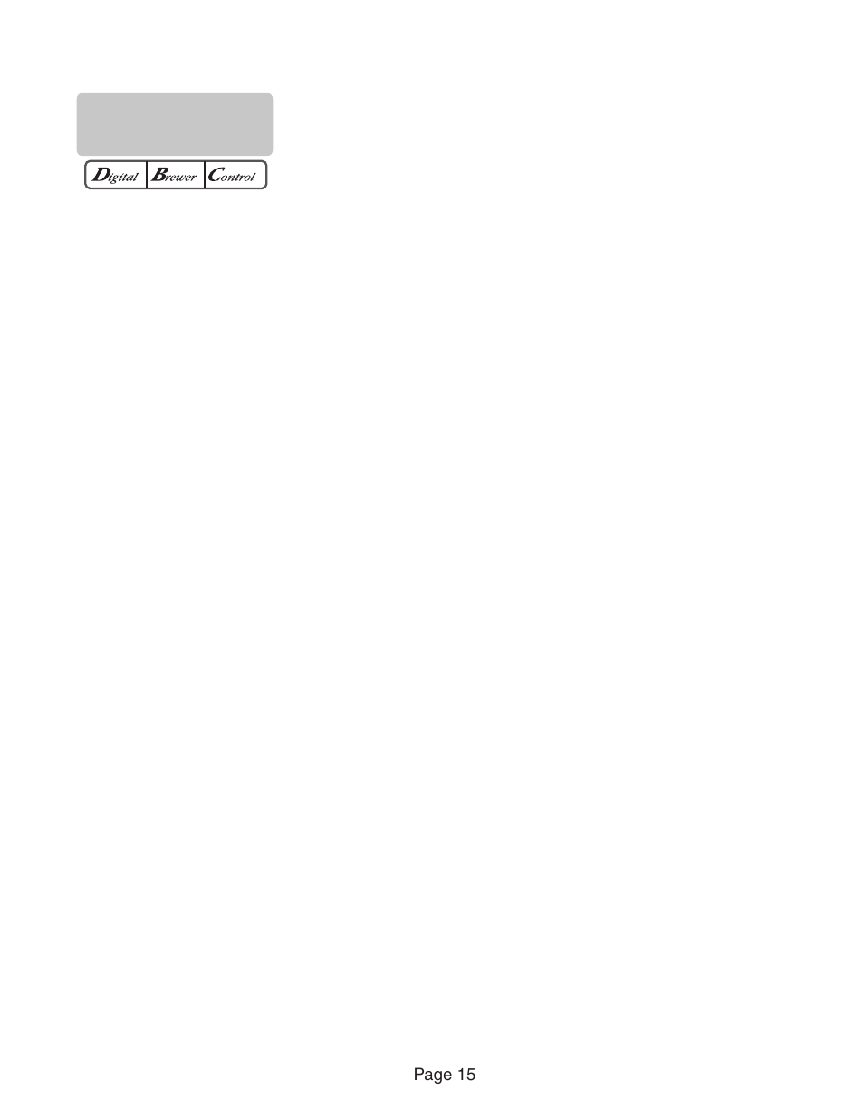 Bunn Axiom Series User Manual | Page 15 / 26
