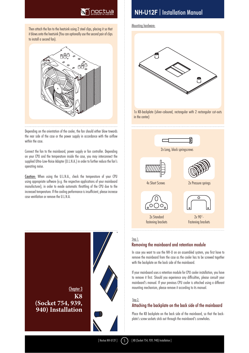 Nh-u12f | installation manual | Noctua NH-U9F User Manual | Page 5 / 10