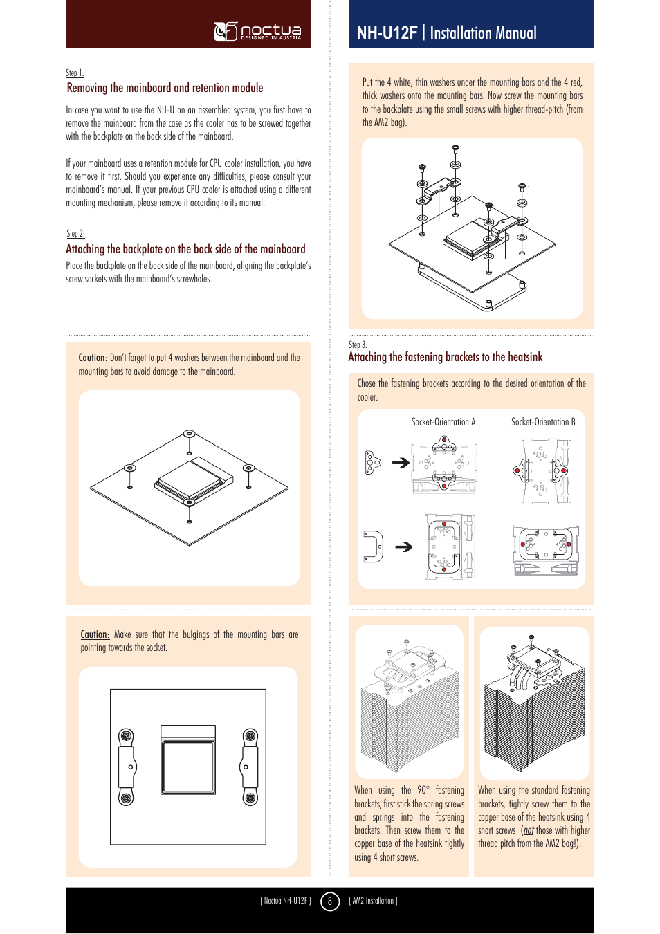 Nh-u12f | installation manual | Noctua NH-U9F User Manual | Page 8 / 10