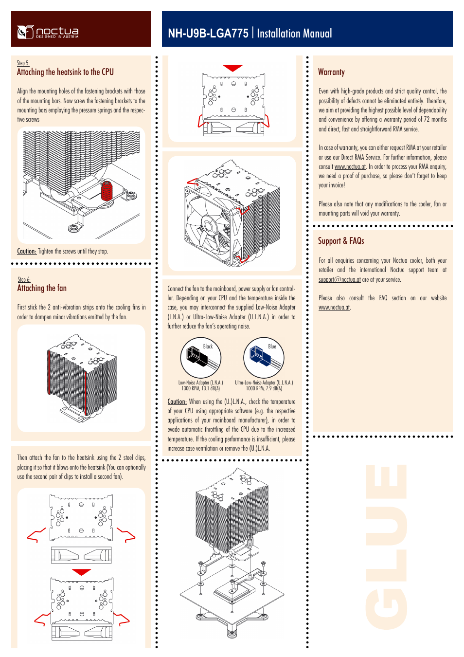 Nh-u9b-lga775 | installation manual | Noctua NH-U9B User Manual | Page 2 / 4