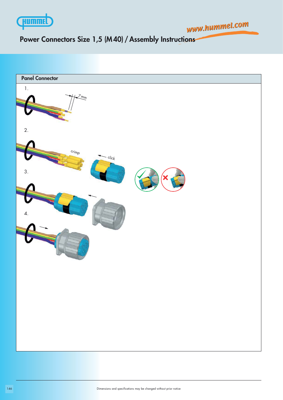 Northern Connectors Hummel M40 Circular Power Connectors User Manual | Page 18 / 20