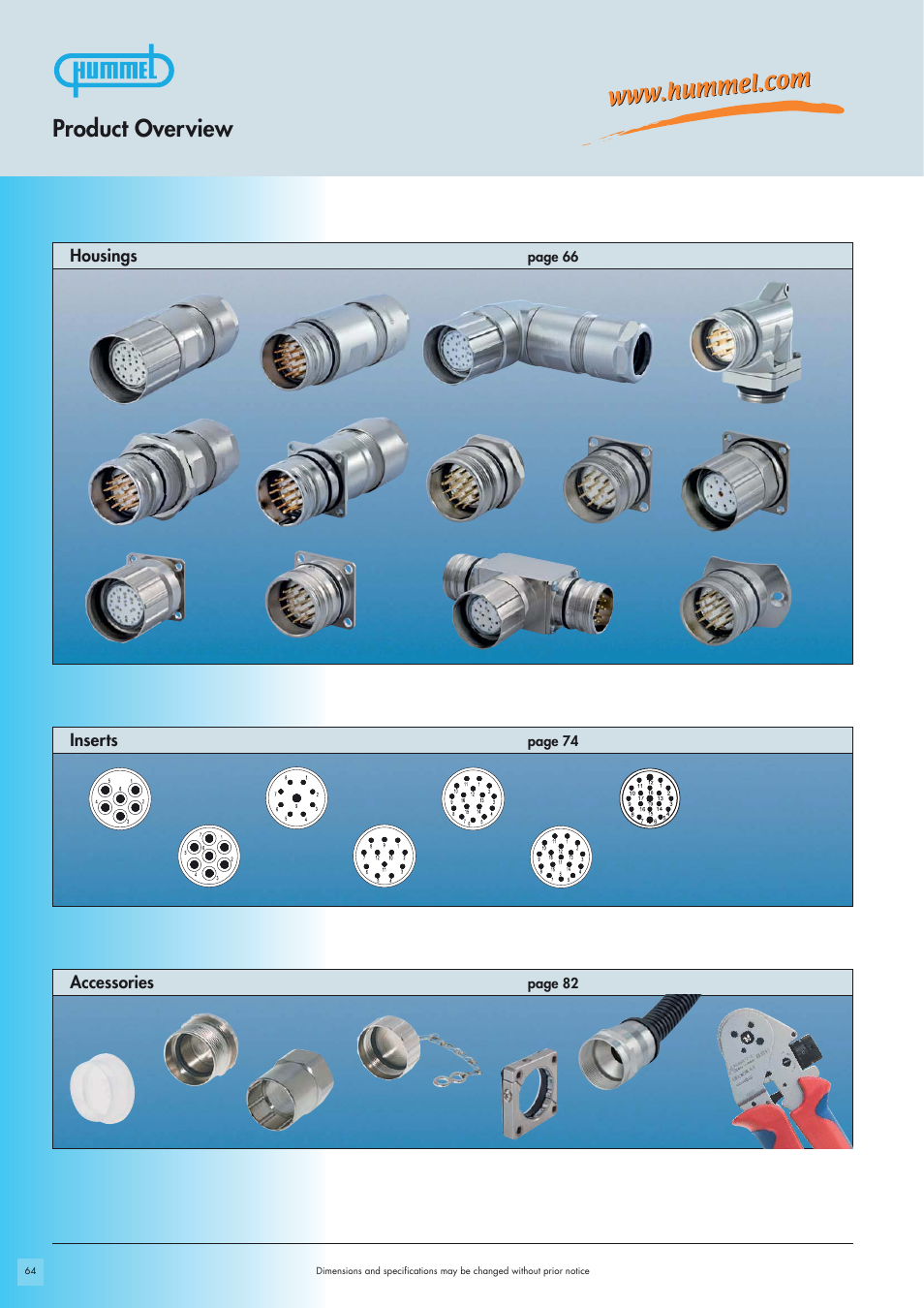 Product overview | Northern Connectors Hummel M23-Signal - Circular Connectors User Manual | Page 2 / 32