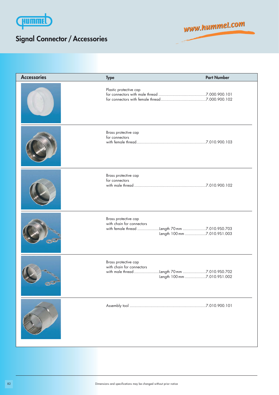 Signal connector / accessories, Accessories | Northern Connectors Hummel M23-Signal - Circular Connectors User Manual | Page 20 / 32