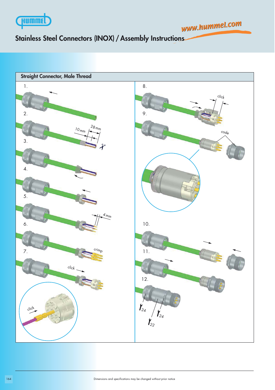 Northern Connectors Hummel M23 Stainless Steel Connector Housings User Manual | Page 10 / 10