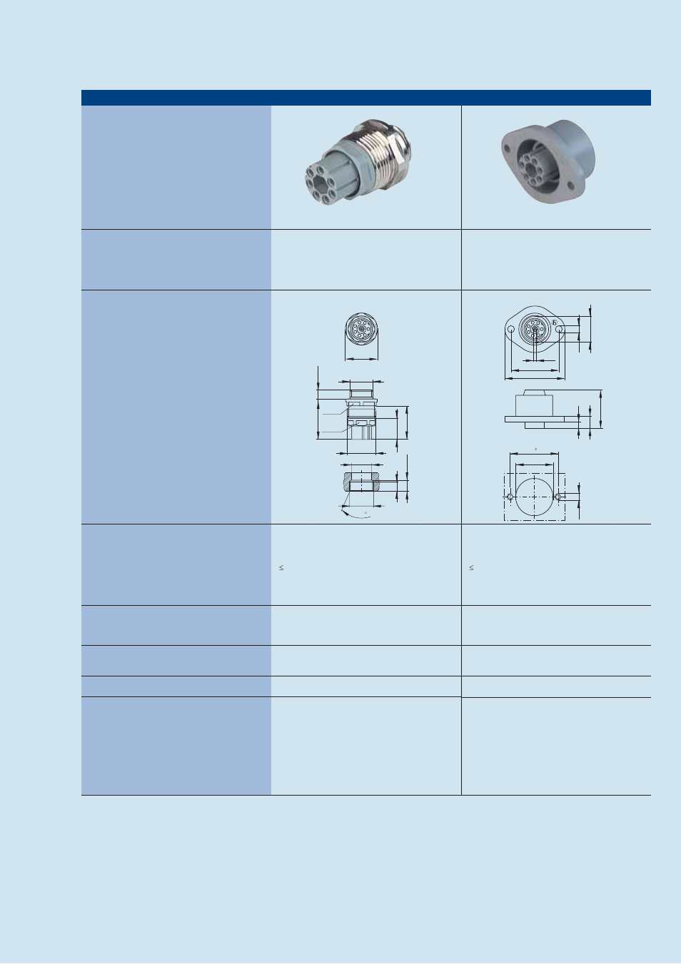 Circular connectors nr-series, Type n6r af n6r bfe | Northern Connectors Hirschmann NR-Series Circular Connectors User Manual | Page 9 / 23