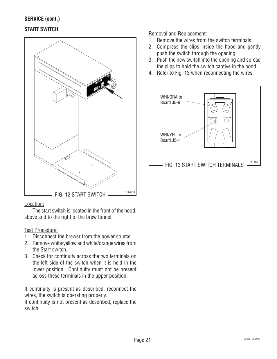 Bunn TWF-EZ User Manual | Page 21 / 26