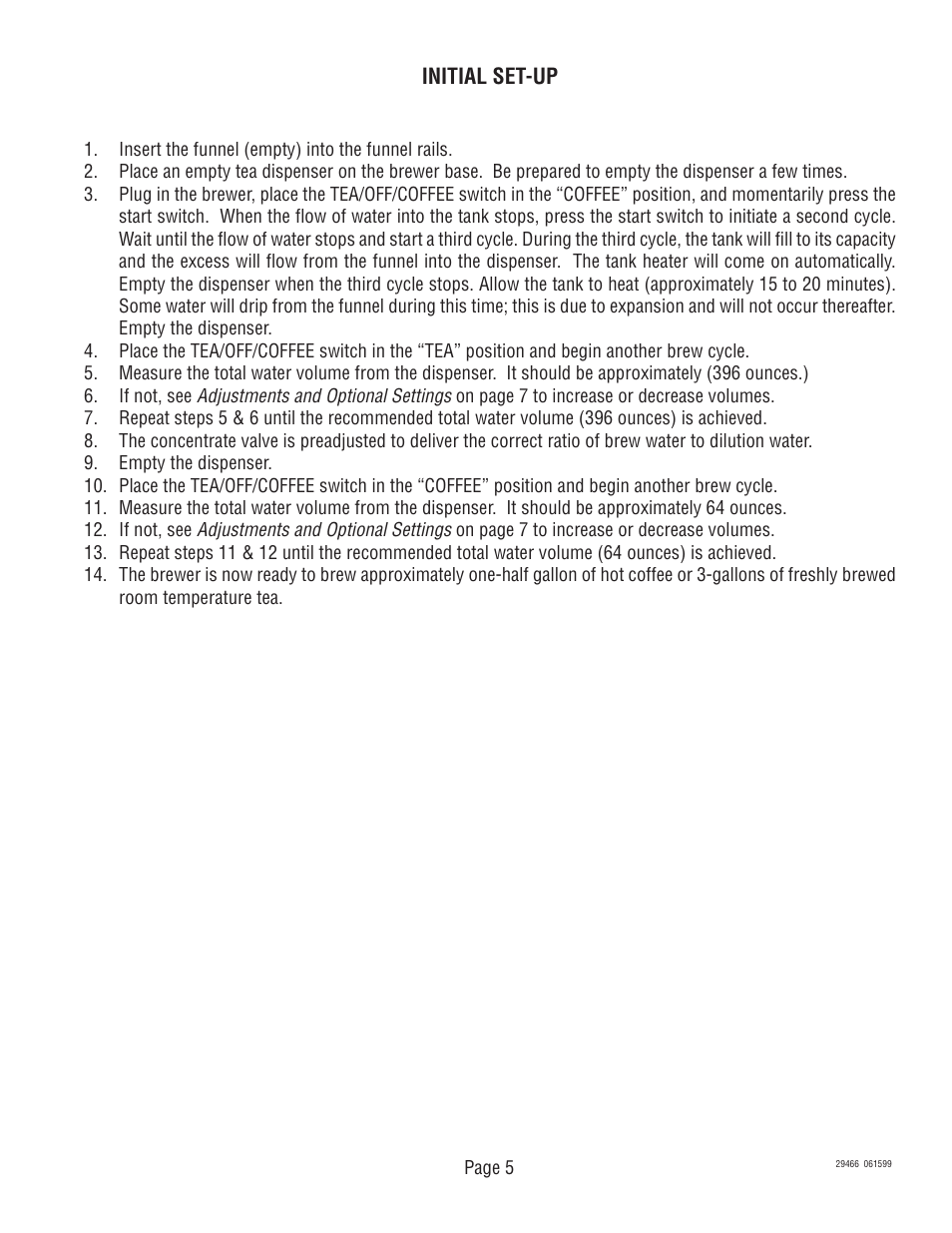Bunn TWF-EZ User Manual | Page 5 / 26