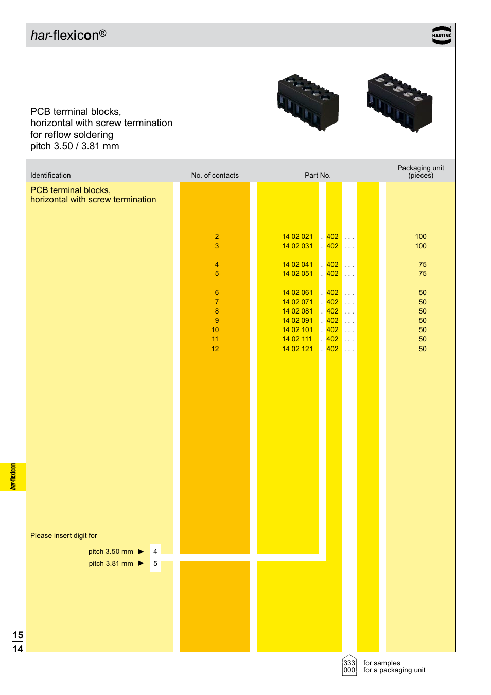 Northern Connectors Harting Har-flexicon Connectors User Manual | Page 15 / 34