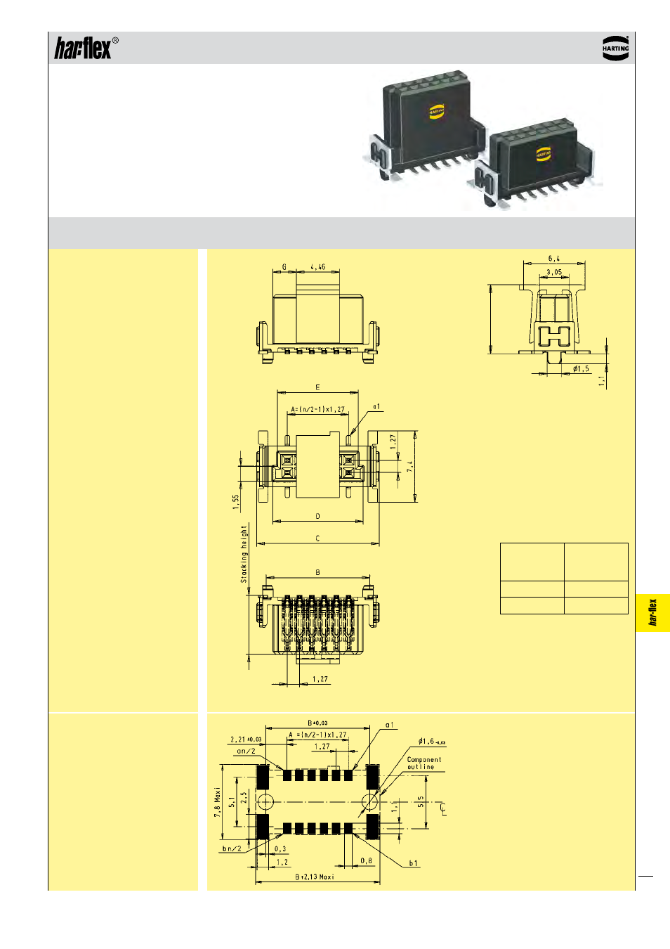 Female connectors, straight | Northern Connectors Harting Har-flex PCB Connectors User Manual | Page 11 / 17