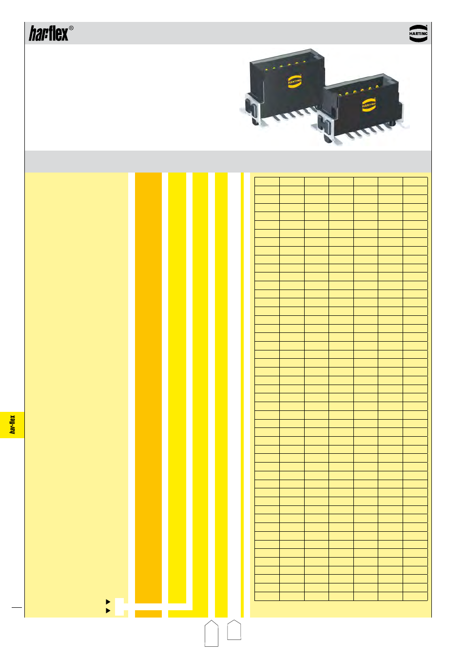 Male connectors, straight | Northern Connectors Harting Har-flex PCB Connectors User Manual | Page 8 / 17