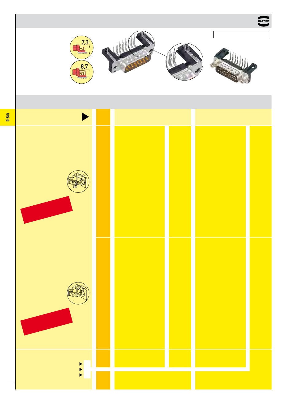 D-sub | Northern Connectors Harting D-sub Connectors, Housings & Accessories User Manual | Page 13 / 203