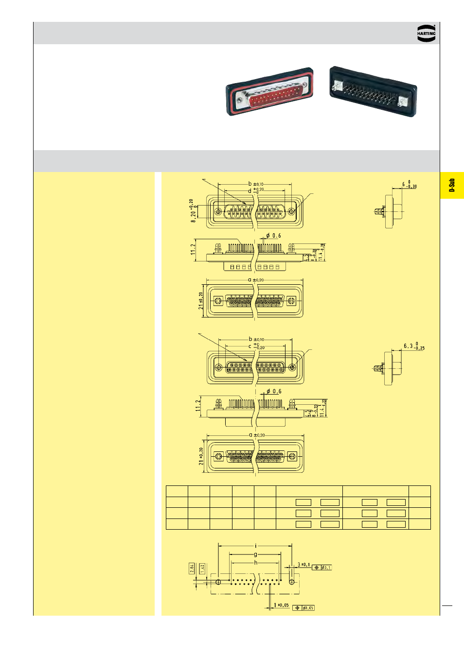 D-sub | Northern Connectors Harting D-sub Connectors, Housings & Accessories User Manual | Page 140 / 203