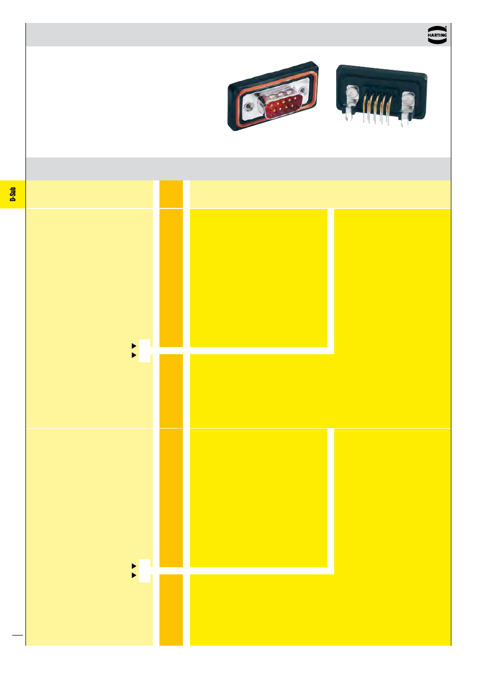 D-sub | Northern Connectors Harting D-sub Connectors, Housings & Accessories User Manual | Page 143 / 203
