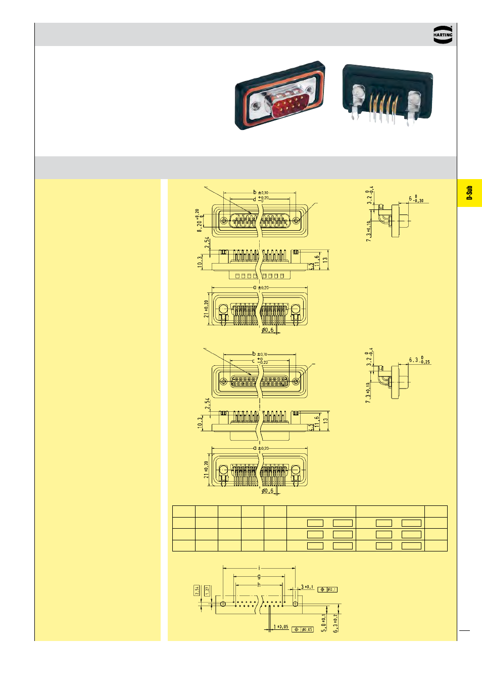 D-sub | Northern Connectors Harting D-sub Connectors, Housings & Accessories User Manual | Page 144 / 203