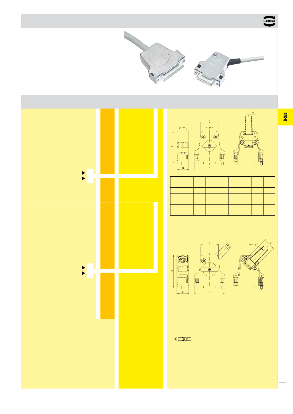 D-sub | Northern Connectors Harting D-sub Connectors, Housings & Accessories User Manual | Page 158 / 203