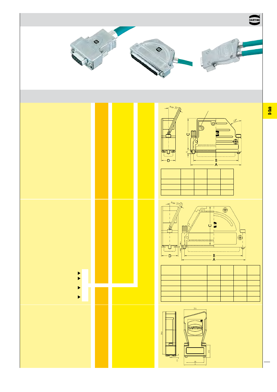 D-sub inducom | Northern Connectors Harting D-sub Connectors, Housings & Accessories User Manual | Page 160 / 203