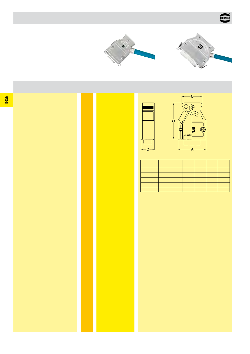 D-sub inducom | Northern Connectors Harting D-sub Connectors, Housings & Accessories User Manual | Page 163 / 203