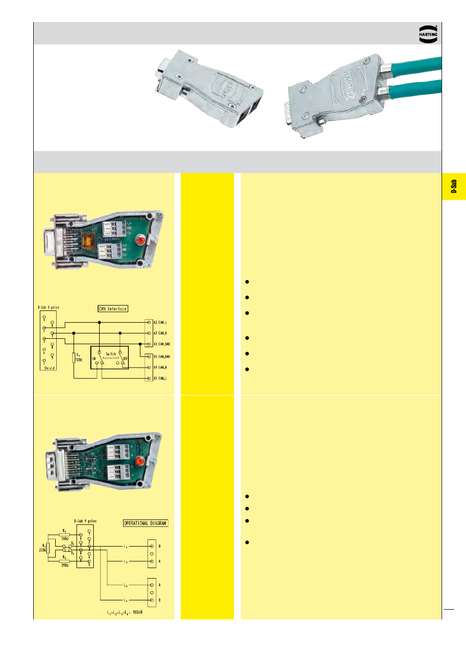 D-sub inducom, Inducom 9 – industrial bus interface system | Northern Connectors Harting D-sub Connectors, Housings & Accessories User Manual | Page 168 / 203