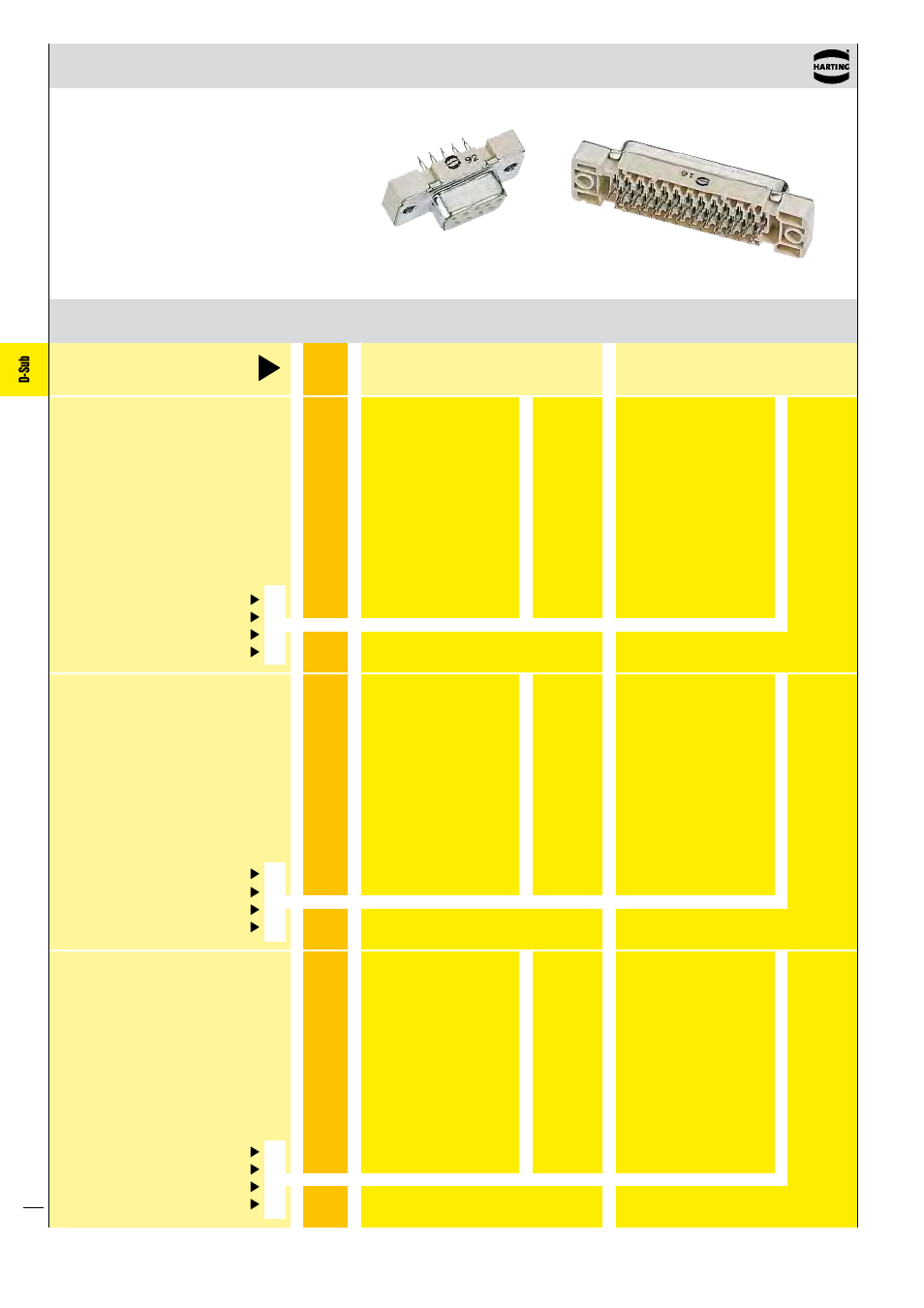 D-sub | Northern Connectors Harting D-sub Connectors, Housings & Accessories User Manual | Page 177 / 203