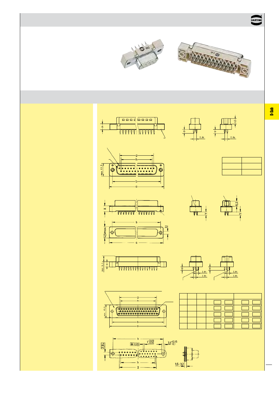 D-sub | Northern Connectors Harting D-sub Connectors, Housings & Accessories User Manual | Page 178 / 203