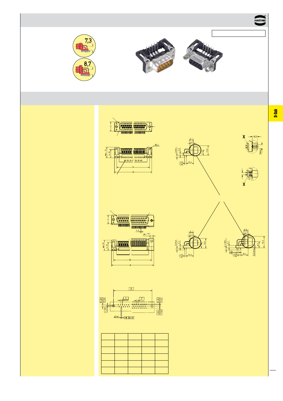 D-sub | Northern Connectors Harting D-sub Connectors, Housings & Accessories User Manual | Page 18 / 203