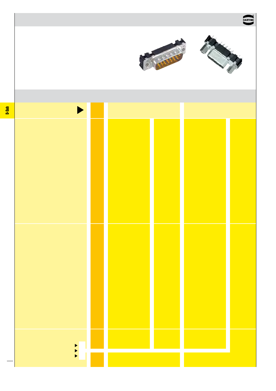 D-sub | Northern Connectors Harting D-sub Connectors, Housings & Accessories User Manual | Page 181 / 203