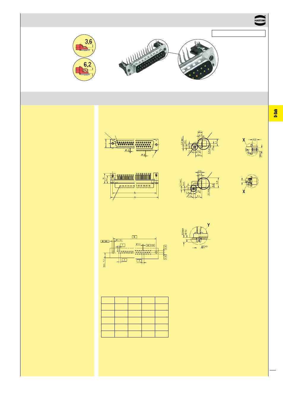 D-sub | Northern Connectors Harting D-sub Connectors, Housings & Accessories User Manual | Page 20 / 203